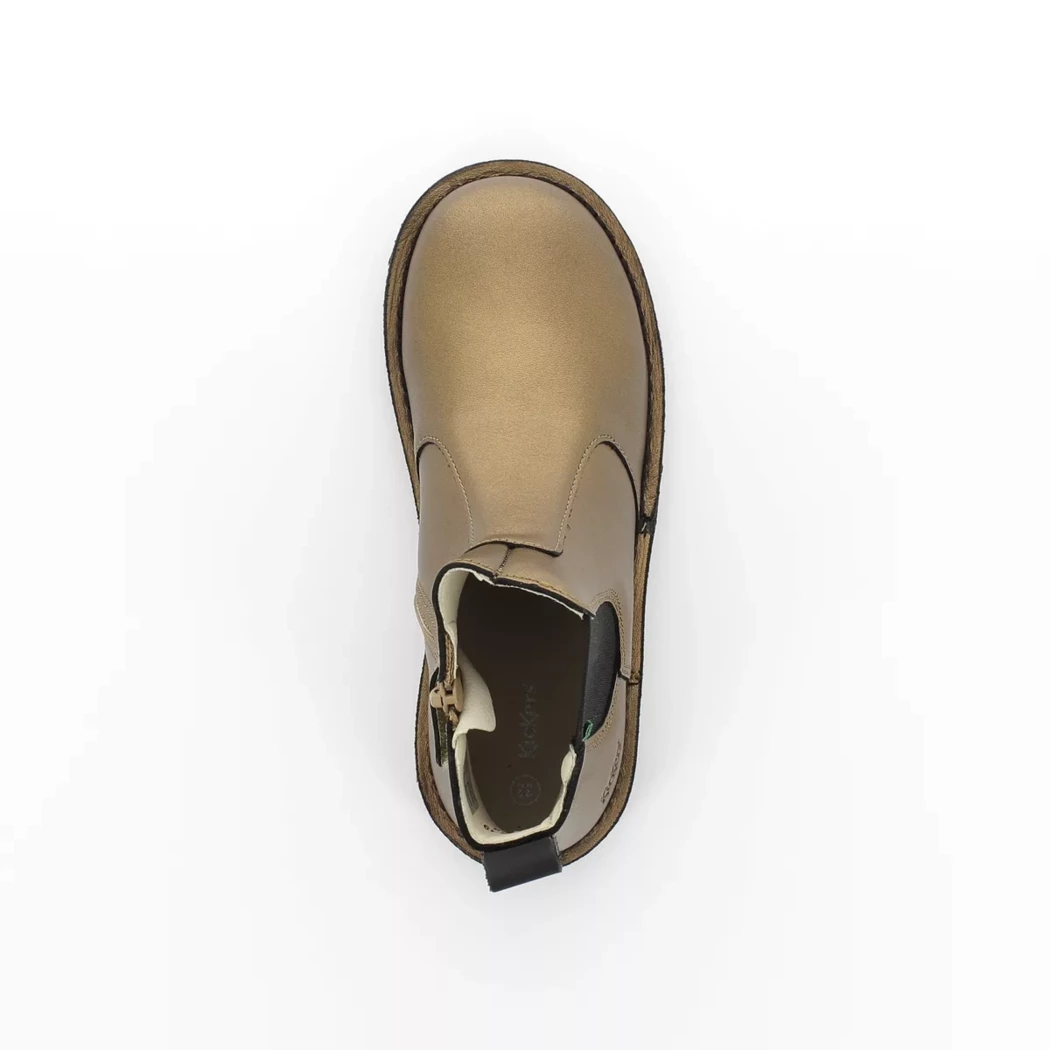 Image (6) de la chaussures Kickers - Boots Or / Bronze / Platine en Cuir