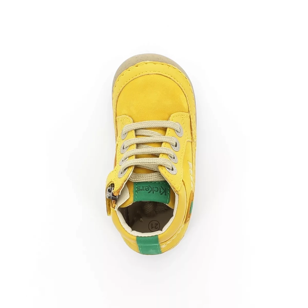 Image (6) de la chaussures Kickers - Bottines Jaune en Cuir