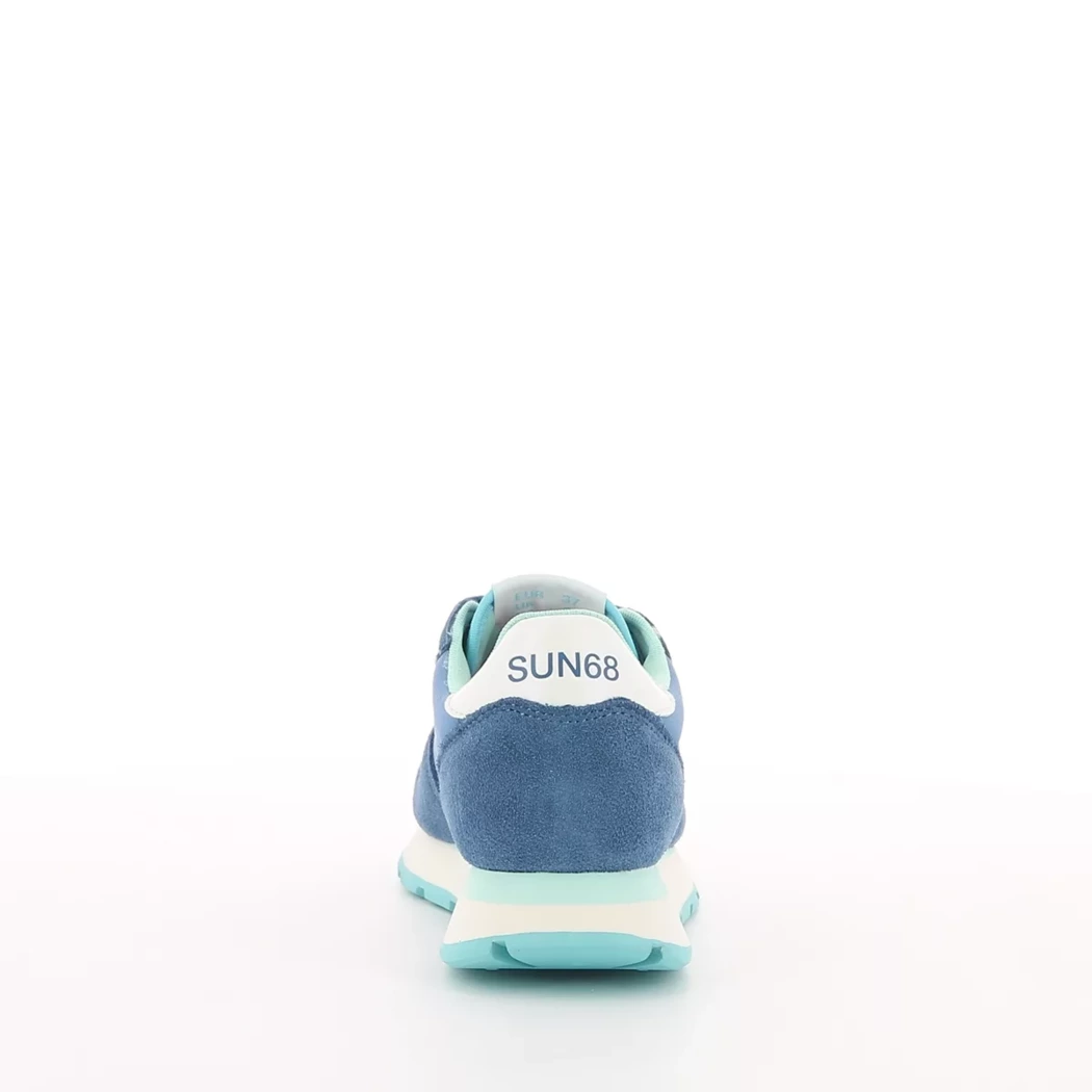 Image (3) de la chaussures Sun68 - Baskets Bleu en Cuir nubuck