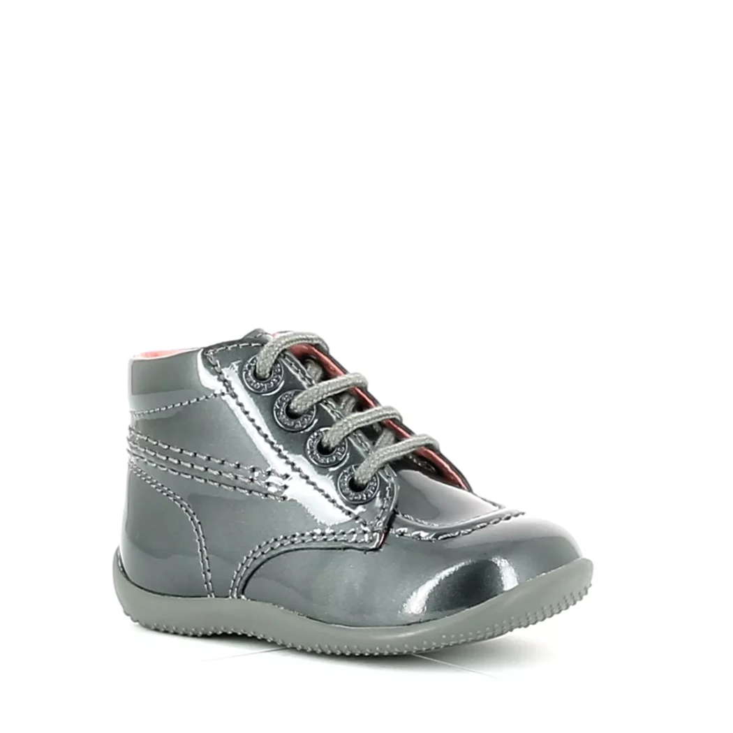 Image (1) de la chaussures Kickers - Bottines Gris en Cuir vernis