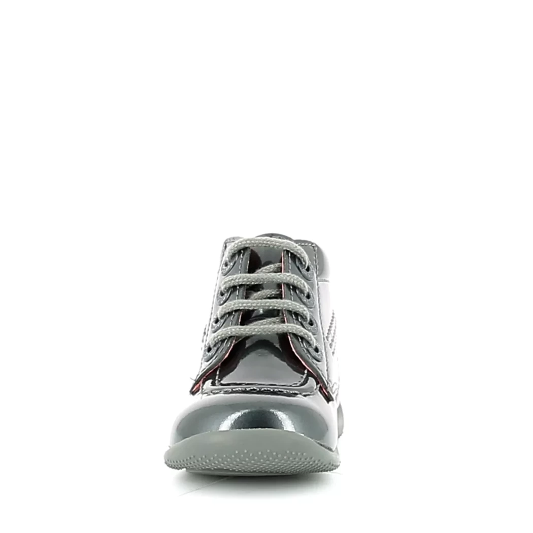 Image (5) de la chaussures Kickers - Bottines Gris en Cuir vernis