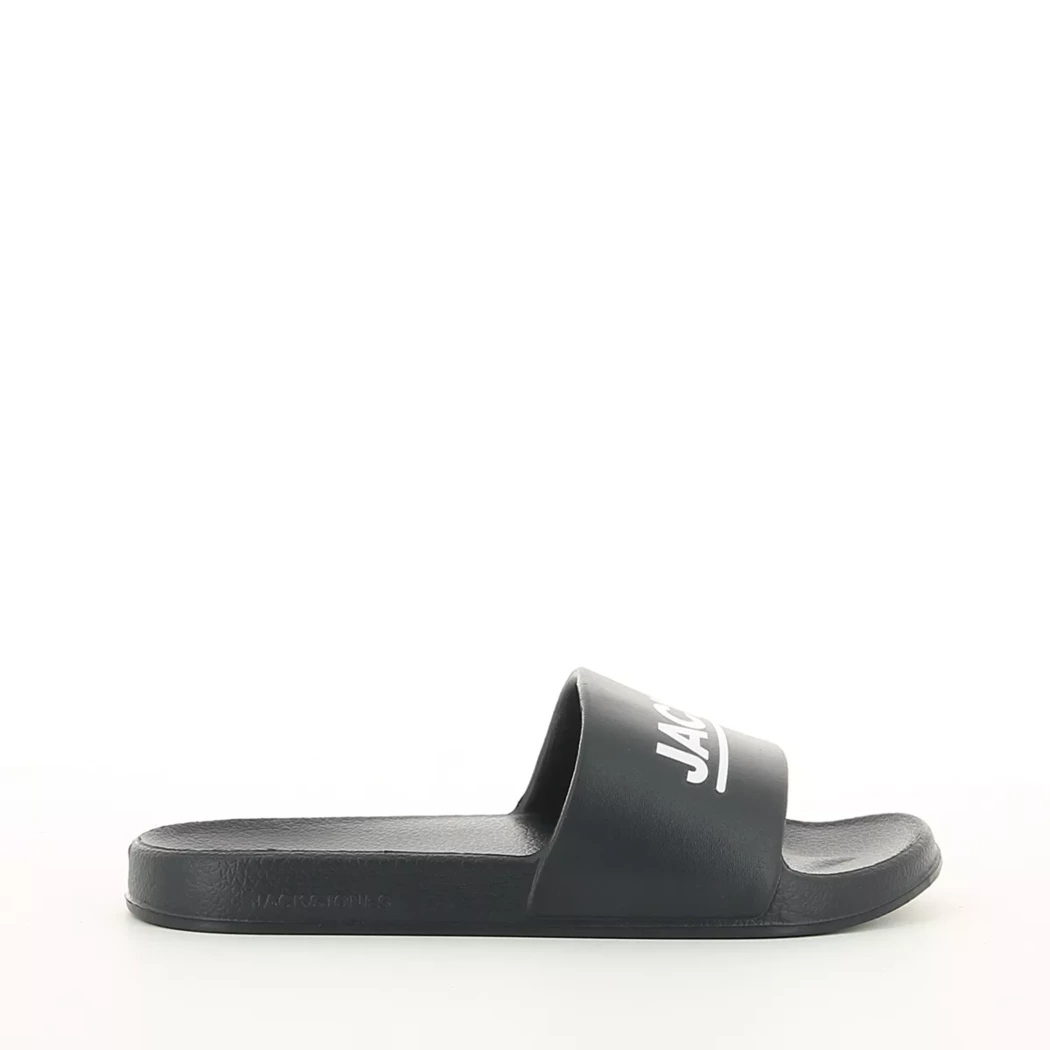 Image (2) de la chaussures Jack & Jones - Tongs et Plage Noir en Caoutchouc