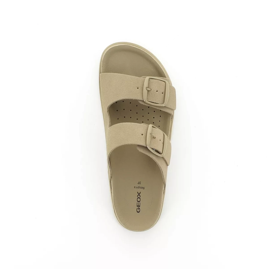Image (6) de la chaussures Geox - Mules et Sabots Taupe en Cuir nubuck Image (6) de la chaussures Geox - Mules et Sabots Taupe en Cuir nubuck