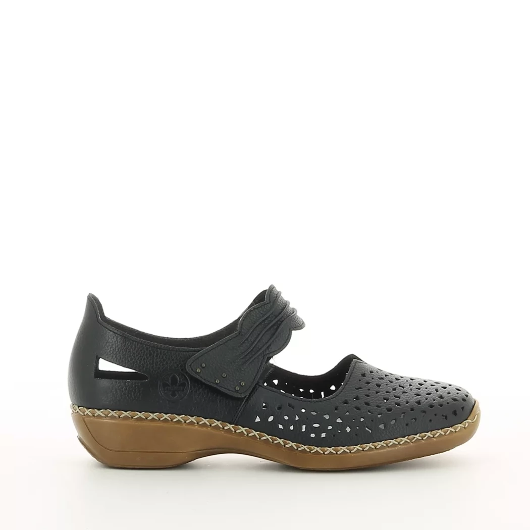 Image (2) de la chaussures Rieker - Ballerines Bleu en Cuir