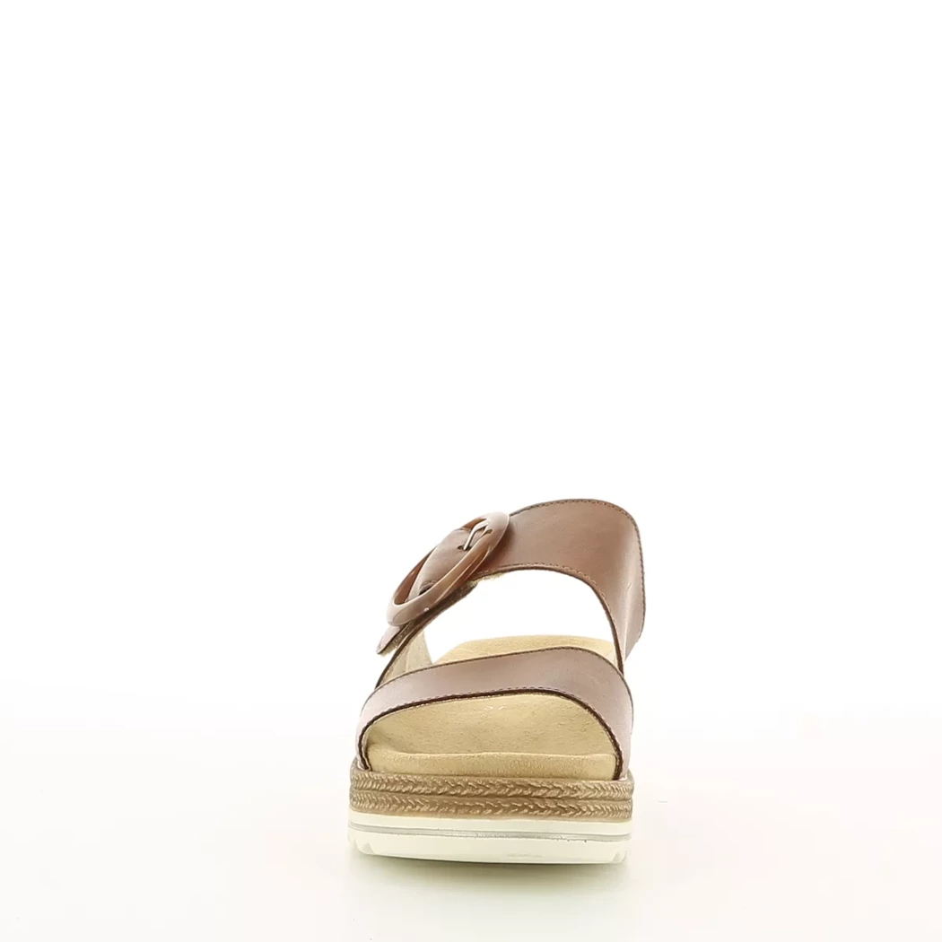 Image (5) de la chaussures Remonte - Mules et Sabots Cuir naturel / Cognac en Cuir