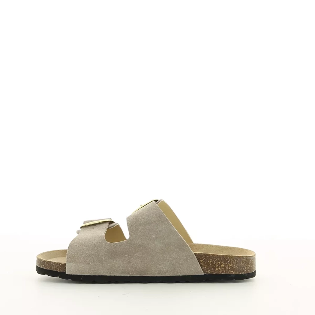 Image (4) de la chaussures Simplement B - Mules et Sabots Taupe en Cuir nubuck