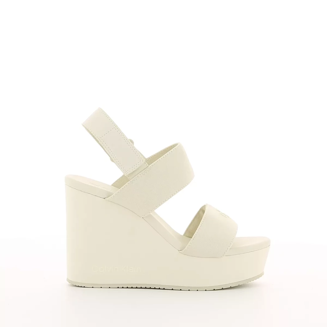 Image (2) de la chaussures Calvin Klein - Sandales et Nu-Pieds Beige en Textile Image (2) de la chaussures Calvin Klein - Sandales et Nu-Pieds Beige en Textile