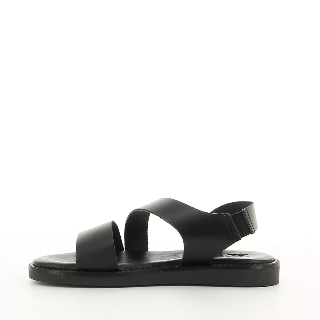 Image (4) de la chaussures Hee - Sandales et Nu-Pieds Noir en Cuir