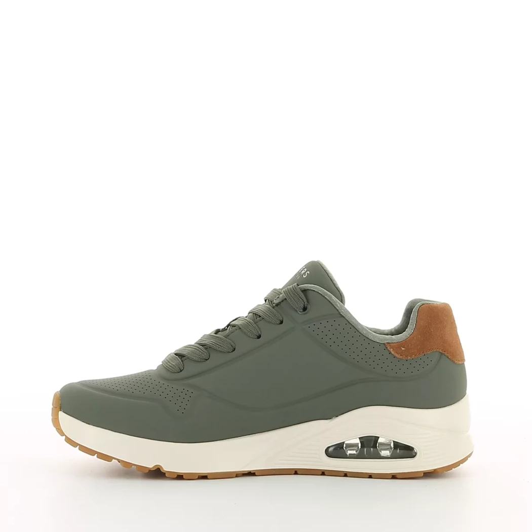 Image (4) de la chaussures Skechers - Baskets Vert en Cuir synthétique