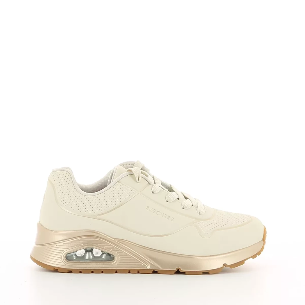 Image (2) de la chaussures Skechers - Baskets Beige en Cuir synthétique