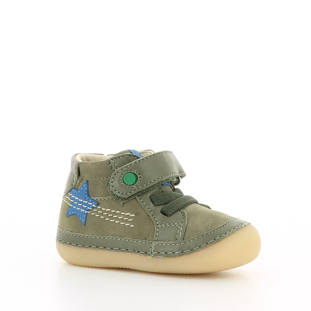 Image (1) de la chaussures Kickers - Bottines Vert en Cuir