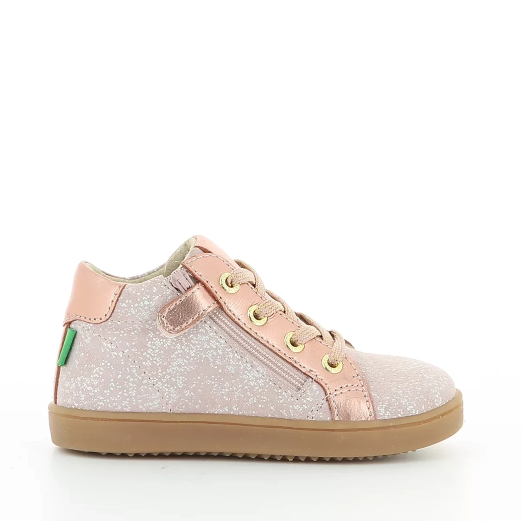 Image (2) de la chaussures Kickers - Bottines Rose en Cuir nubuck Image (2) de la chaussures Kickers - Bottines Rose en Cuir nubuck