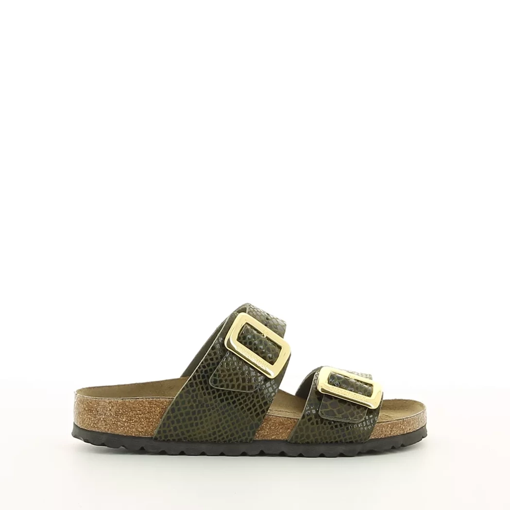 Image (2) de la chaussures Birkenstock - Mules et Sabots Vert en Cuir synthétique Image (2) de la chaussures Birkenstock - Mules et Sabots Vert en Cuir synthétique