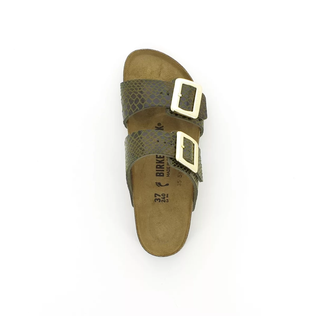 Image (6) de la chaussures Birkenstock - Mules et Sabots Vert en Cuir synthétique Image (6) de la chaussures Birkenstock - Mules et Sabots Vert en Cuir synthétique