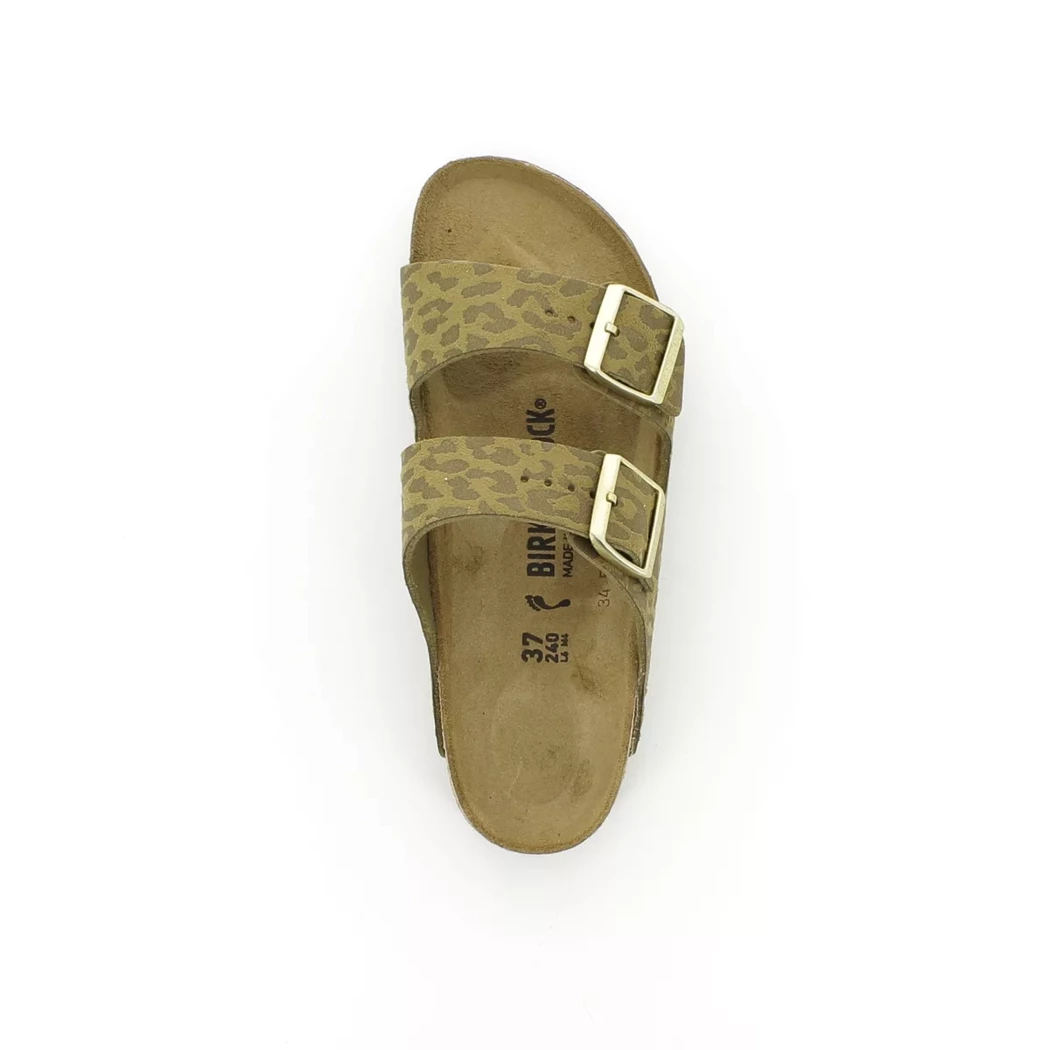 Image (6) de la chaussures Birkenstock - Mules et Sabots Vert en Cuir synthétique