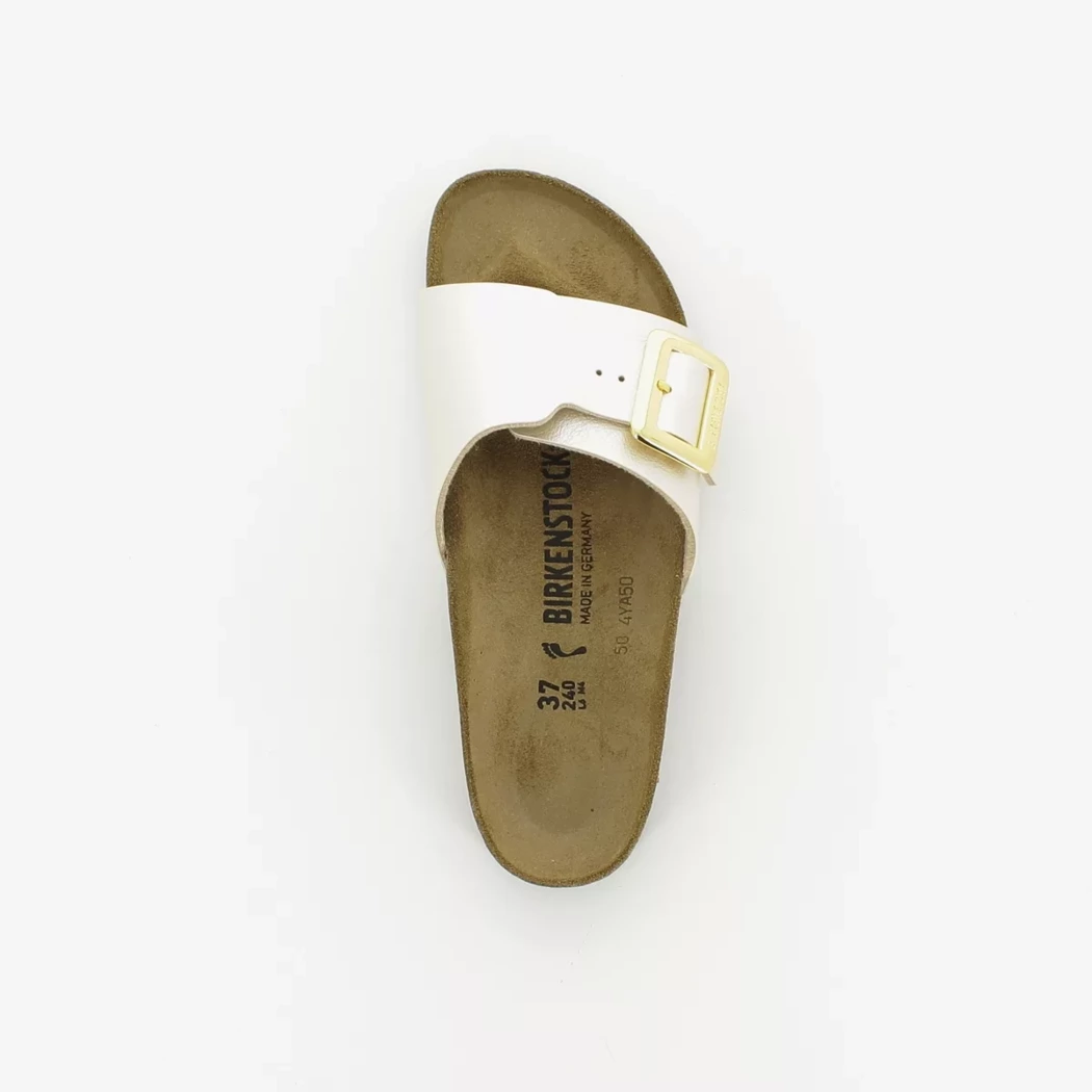 Image (6) de la chaussures Birkenstock - Mules et Sabots Blanc en Cuir synthétique Image (6) de la chaussures Birkenstock - Mules et Sabots Blanc en Cuir synthétique