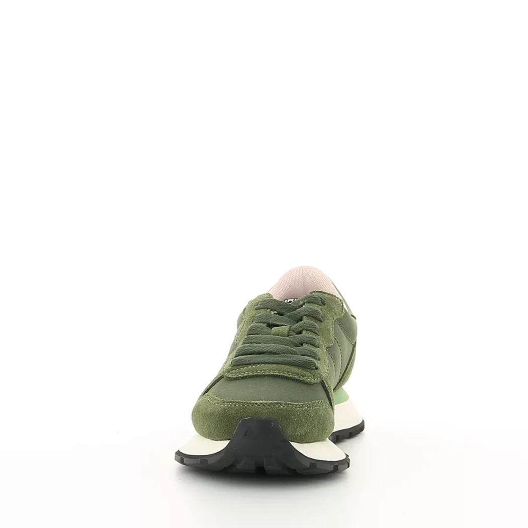Image (5) de la chaussures Sun68 - Baskets Vert en Cuir nubuck
