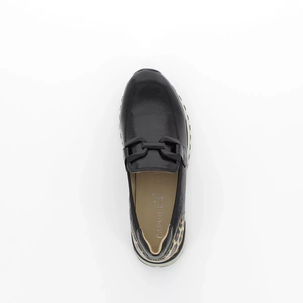Image (6) de la chaussures Caprice - Mocassins Noir en Cuir vernis