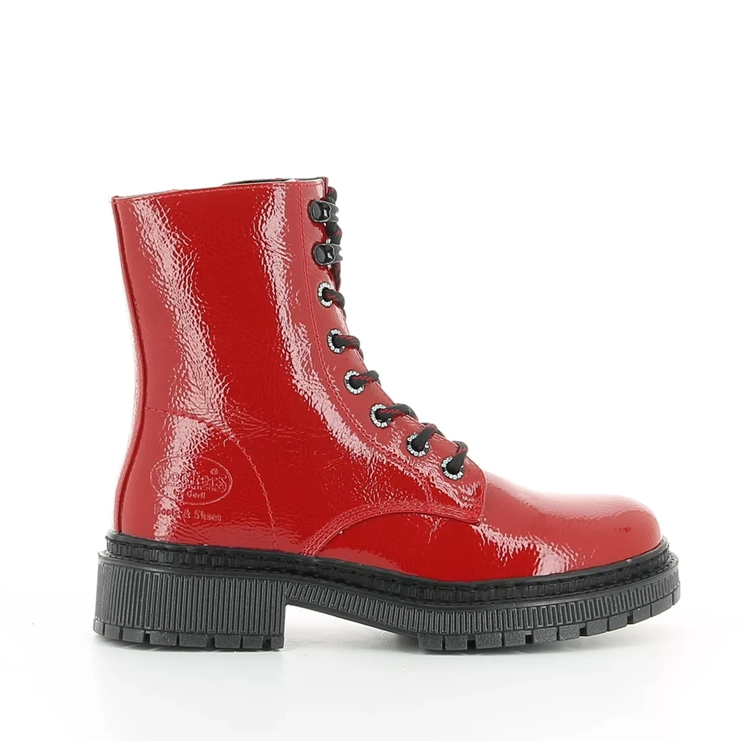 Image (2) de la chaussures Dockers - Bottines Rouge en Cuir synthétique