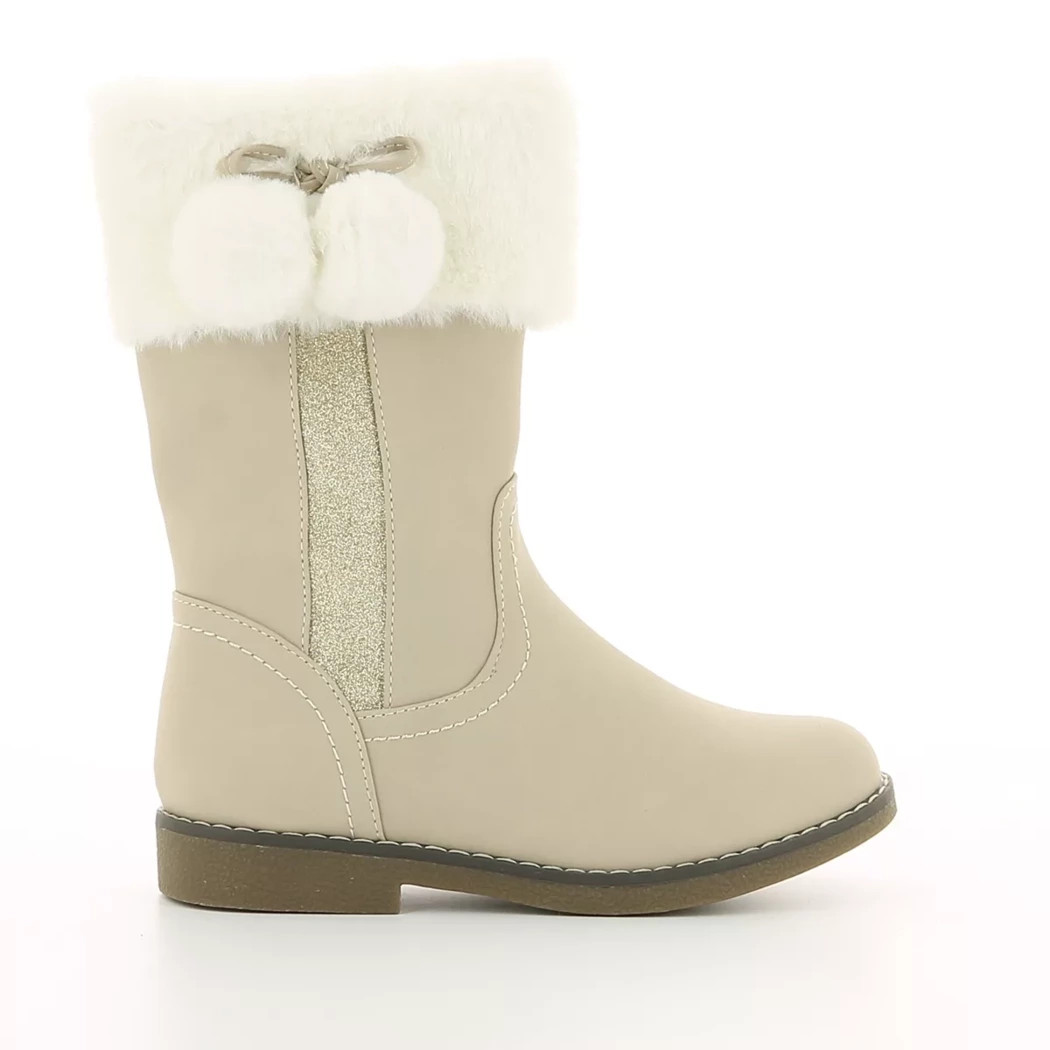 Image (2) de la chaussures Pretty Stories - Boots Beige en Cuir synthétique