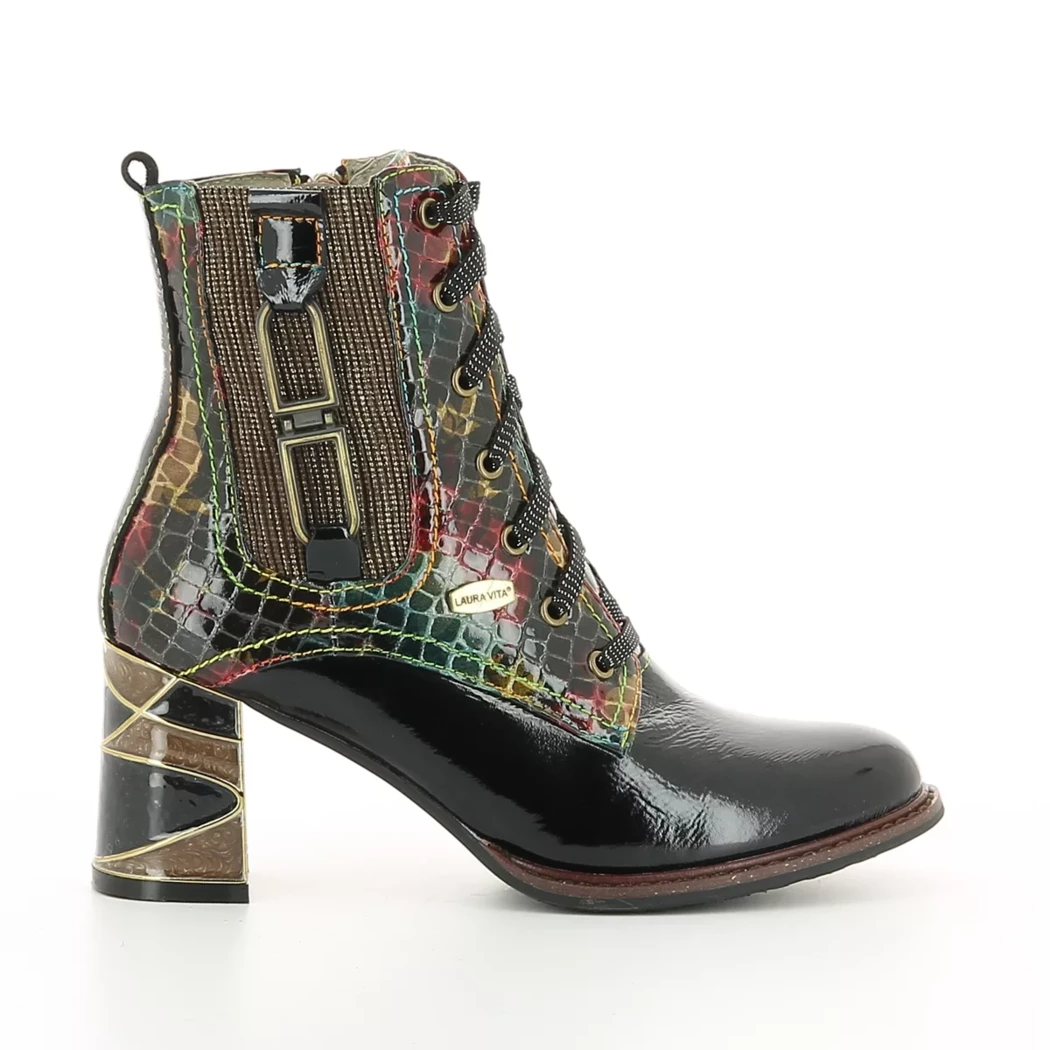 Image (2) de la chaussures Laura Vita - Bottines Noir en Multi-Matières