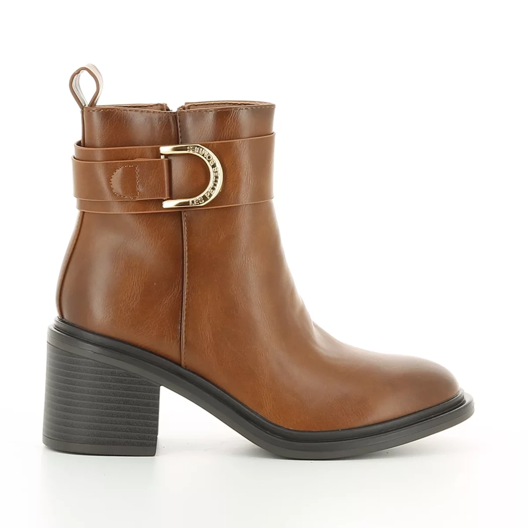 Image (2) de la chaussures Les petites bombes - Boots Cuir naturel / Cognac en Cuir synthétique