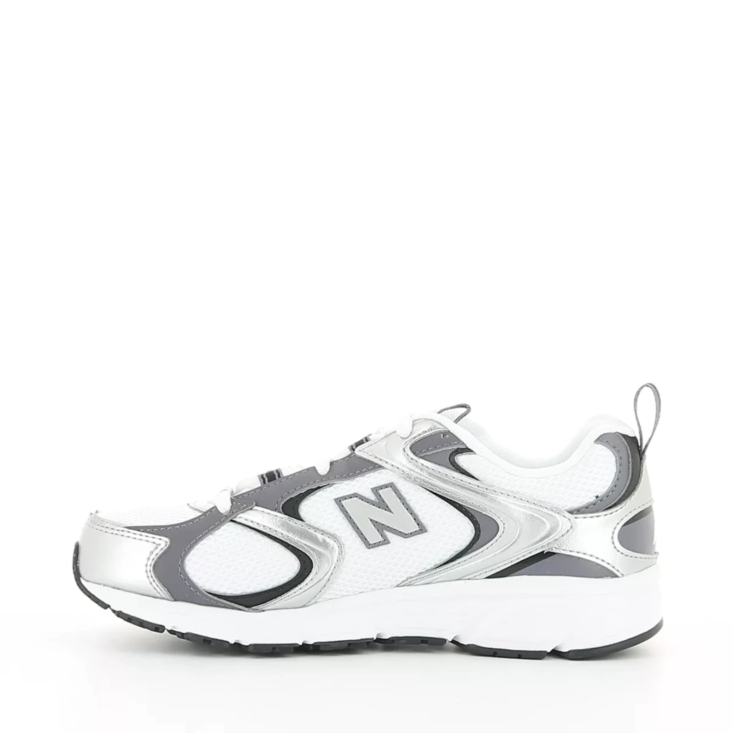 Image (4) de la chaussures New Balance - Baskets Argent en Cuir synthétique