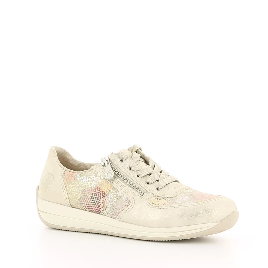 Image (1) de la chaussures Rieker - Baskets Or / Bronze / Platine en Cuir