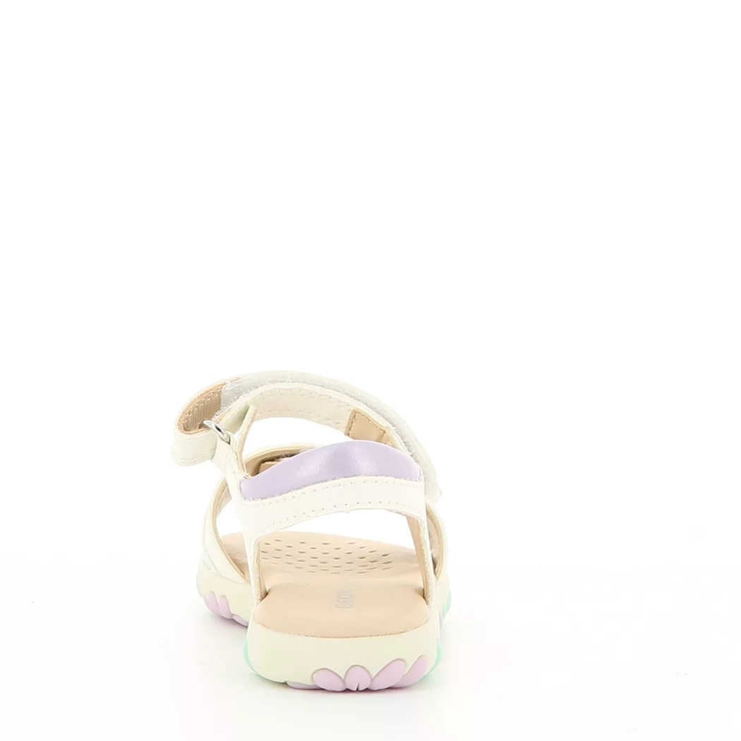 Image (3) de la chaussures Geox - Sandales et Nu-Pieds Blanc en Cuir synthétique