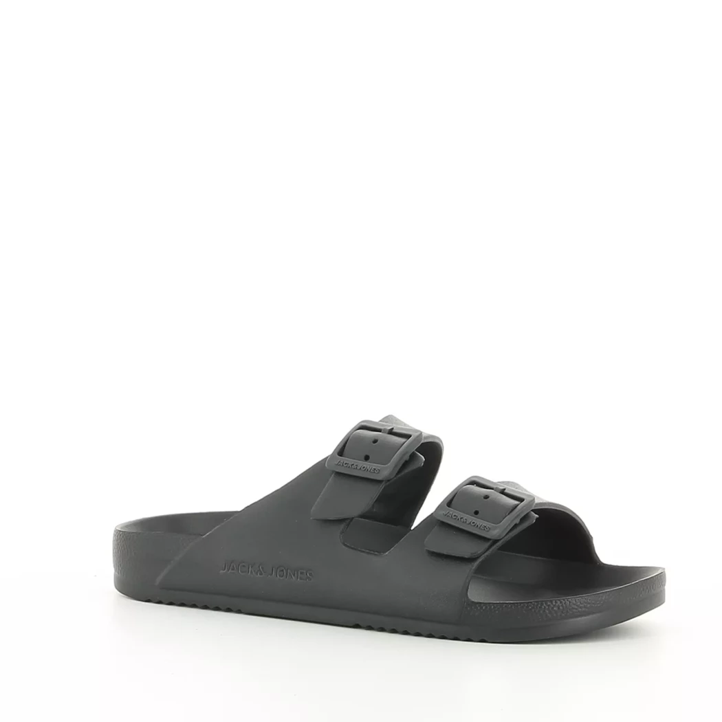 Image (1) de la chaussures Jack & Jones - Tongs et Plage Noir en Caoutchouc