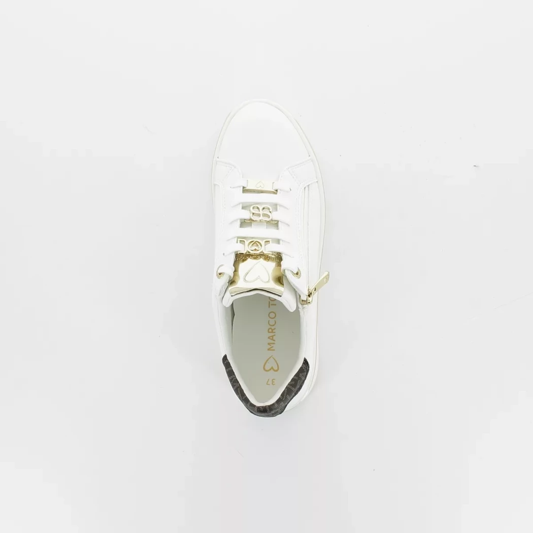Image (6) de la chaussures Marco Tozzi - Baskets Blanc en Cuir synthétique