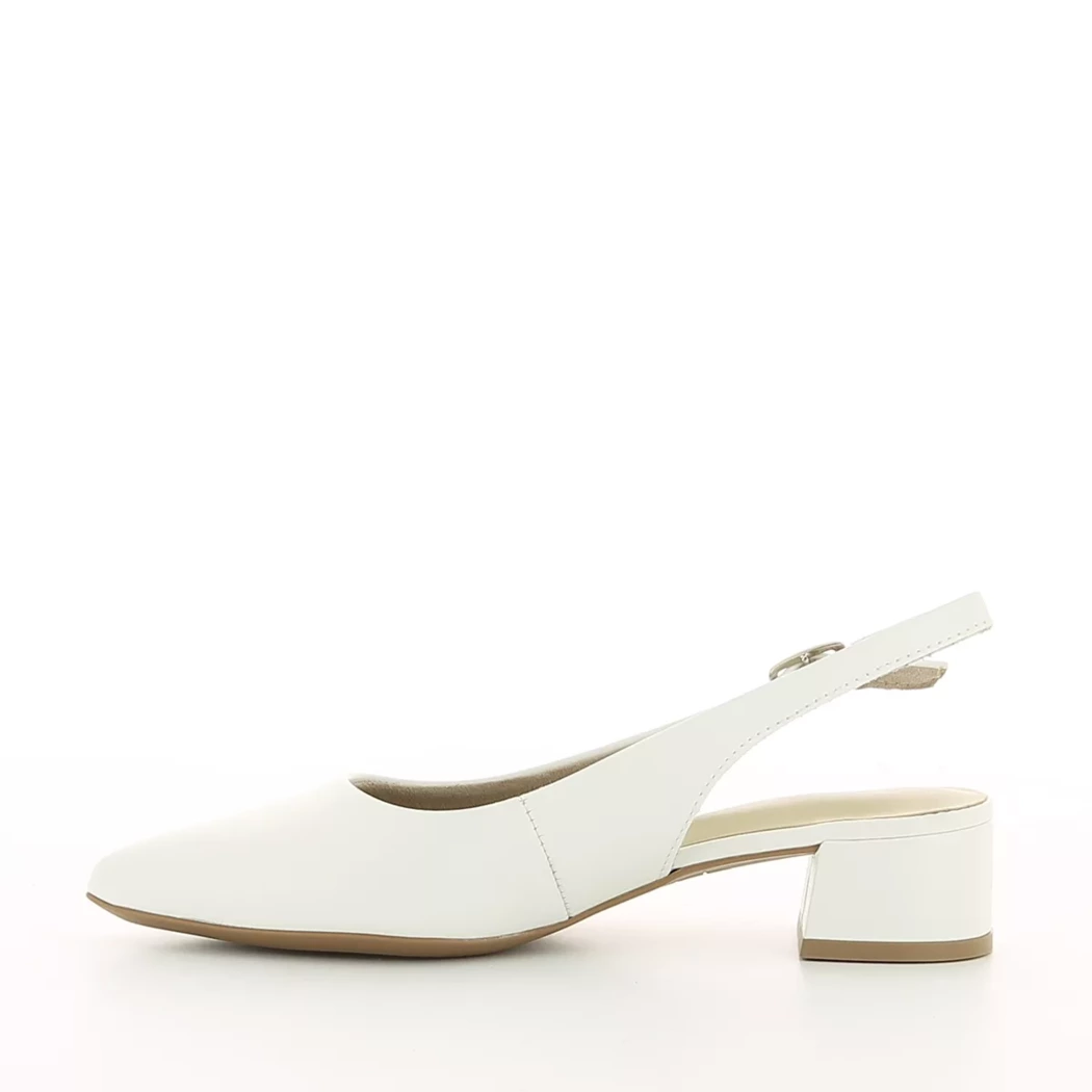 Image (4) de la chaussures Tamaris - Escarpins Blanc en Cuir