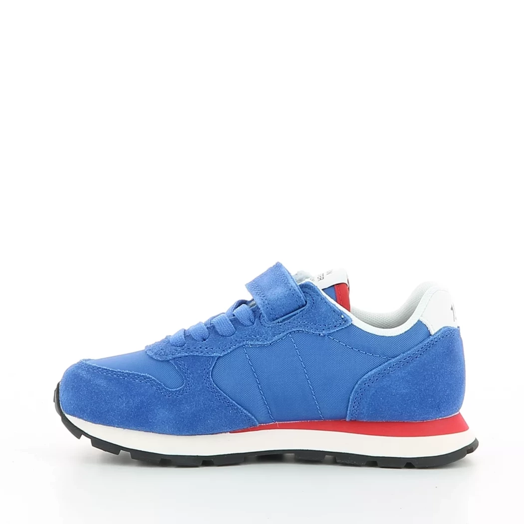 Image (4) de la chaussures Sun68 - Baskets Bleu en Cuir nubuck