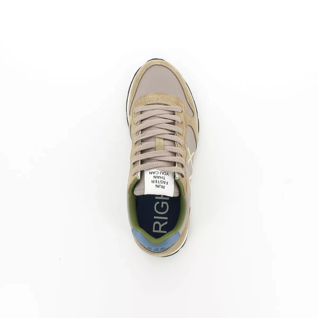 Image (6) de la chaussures Sun68 - Baskets Taupe en Cuir nubuck