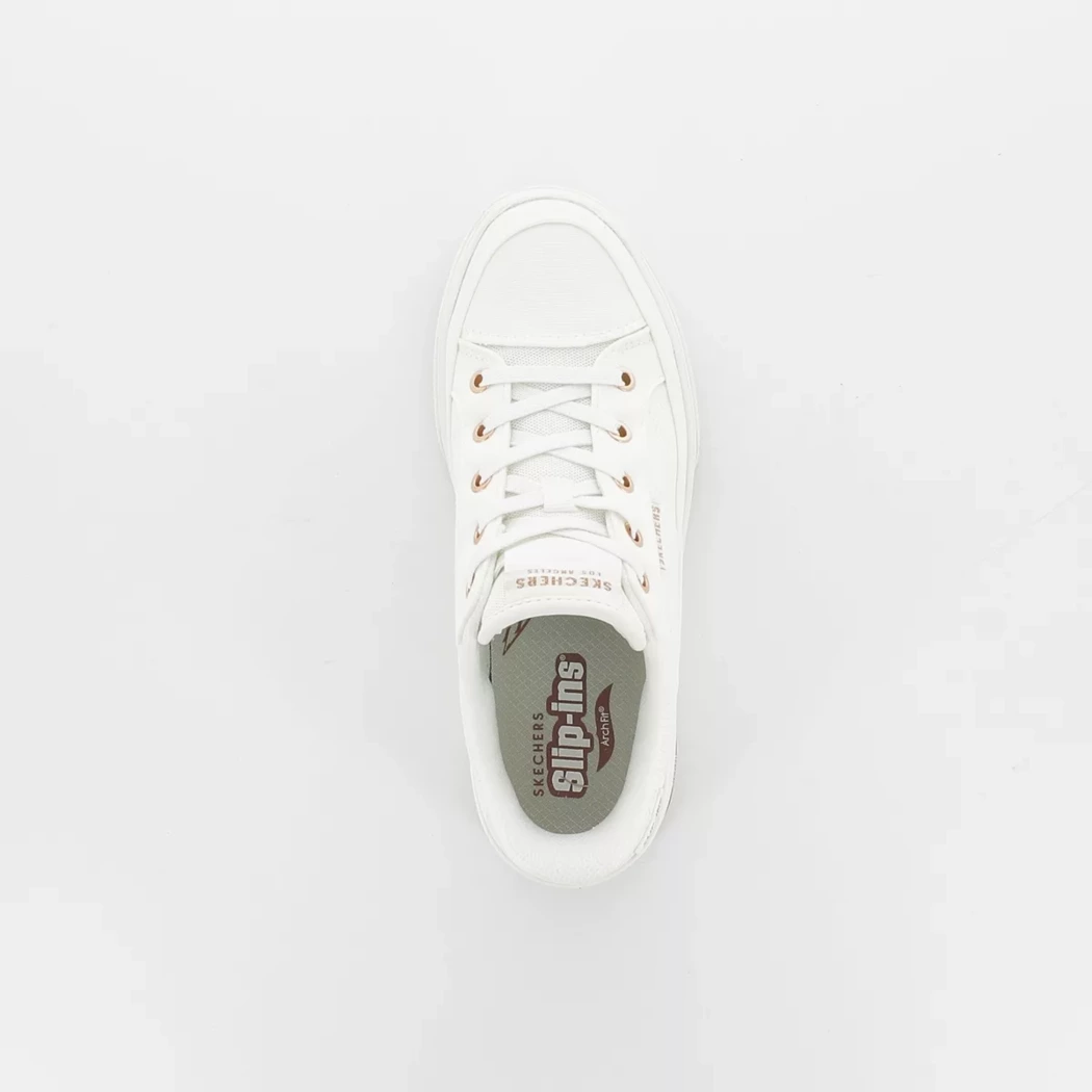 Image (6) de la chaussures Skechers - Baskets Blanc en Textile