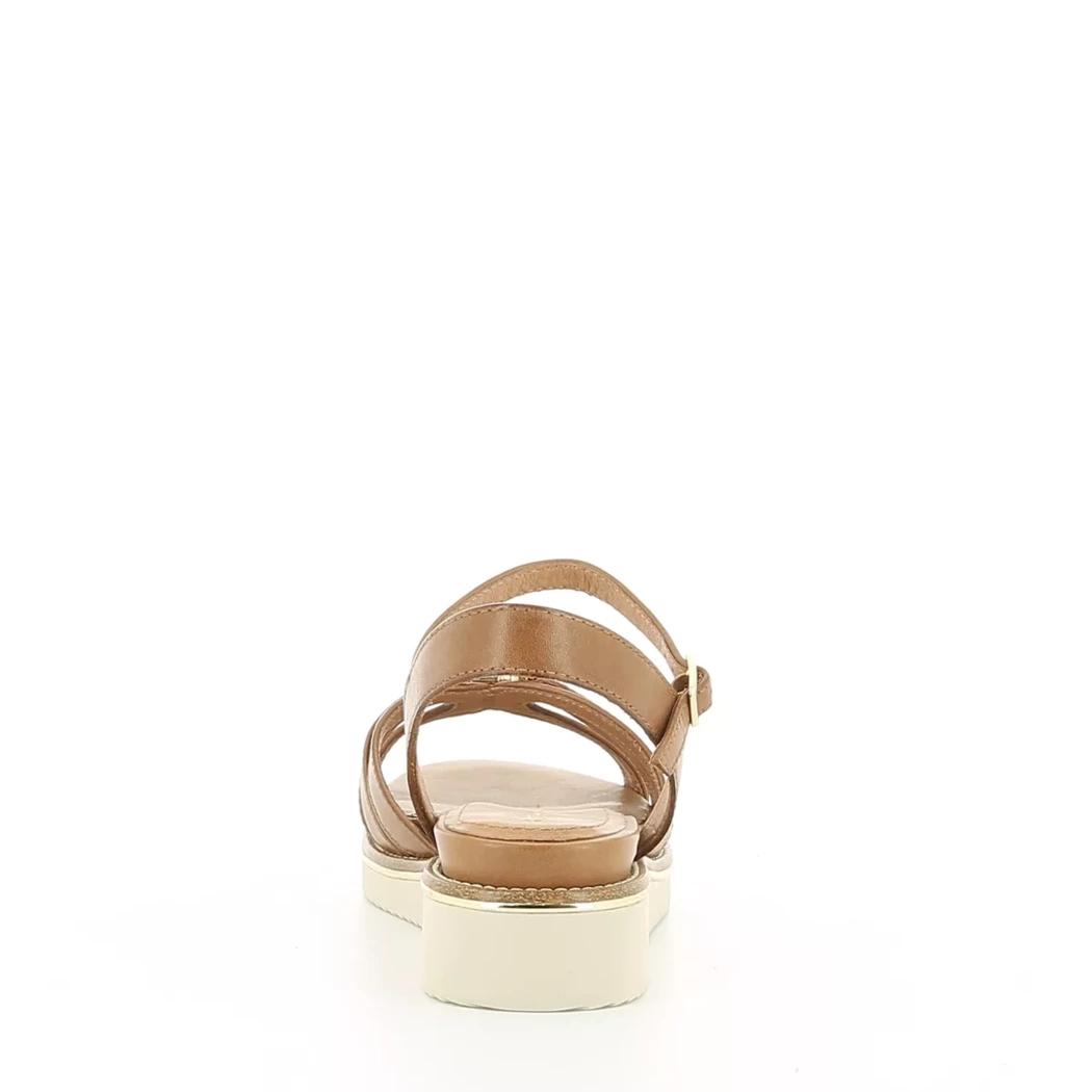 Image (3) de la chaussures Tamaris - Sandales et Nu-Pieds Cuir naturel / Cognac en Cuir