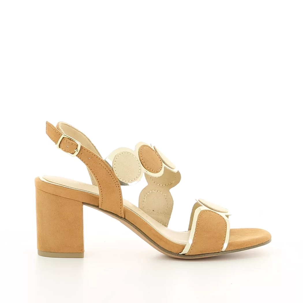 Image (2) de la chaussures Marco Tozzi - Sandales et Nu-Pieds Cuir naturel / Cognac en Cuir synthétique