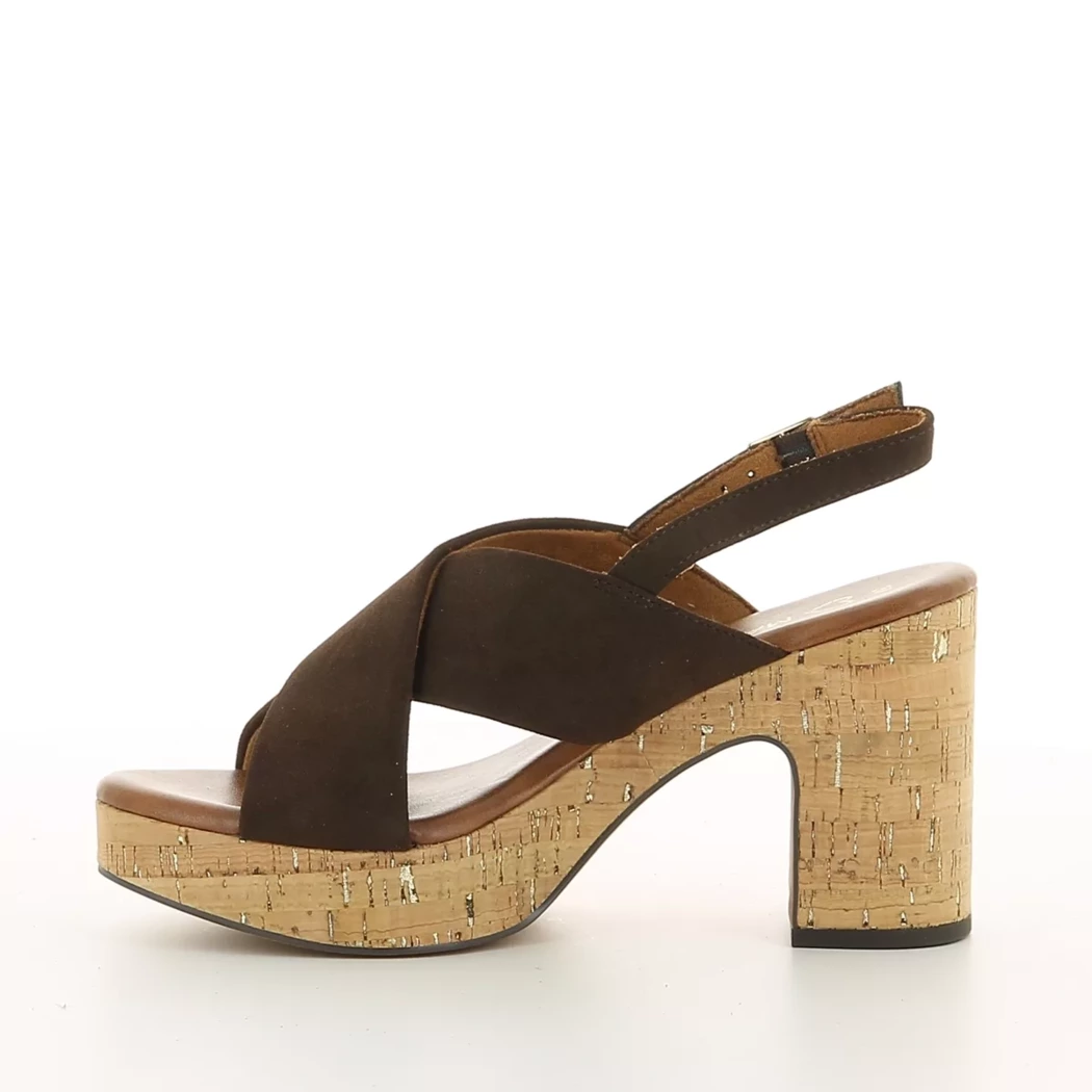 Image (4) de la chaussures Marco Tozzi - Sandales et Nu-Pieds Marron en Cuir synthétique