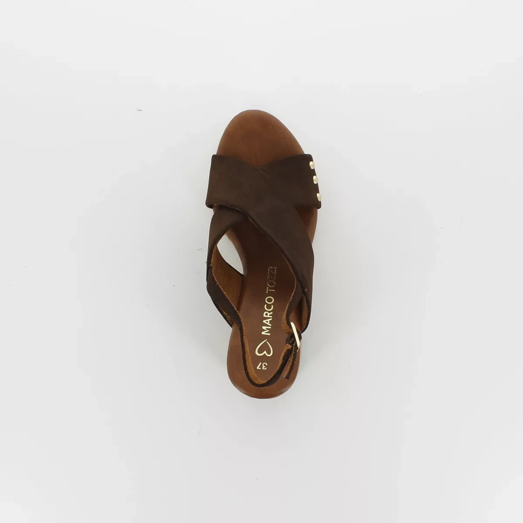 Image (6) de la chaussures Marco Tozzi - Sandales et Nu-Pieds Marron en Cuir synthétique