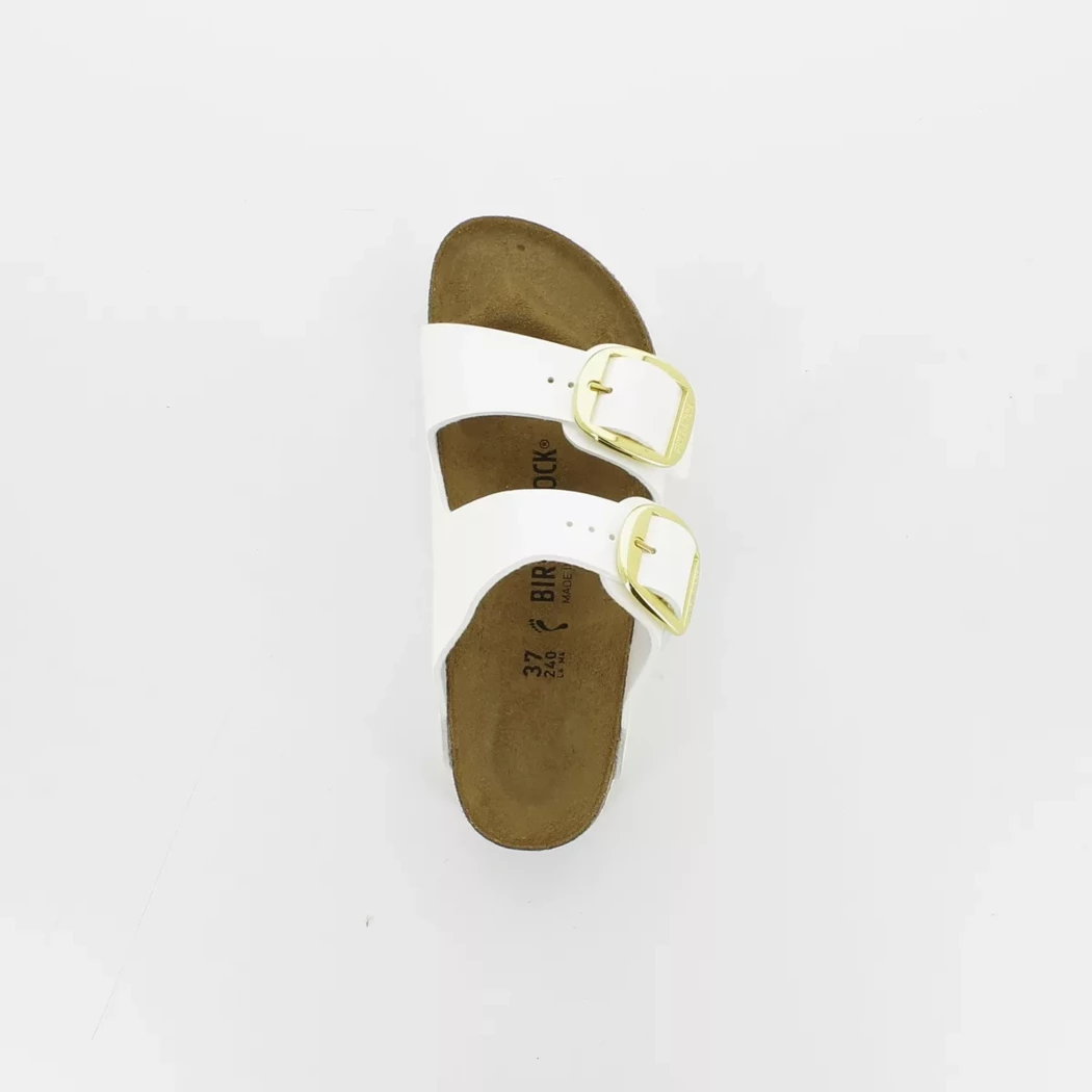 Image (6) de la chaussures Birkenstock - Mules et Sabots Blanc en Cuir synthétique