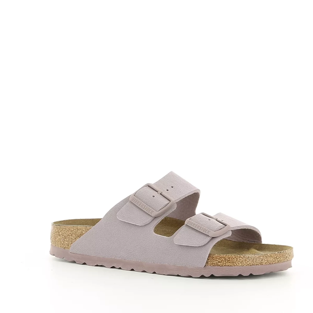 Image (1) de la chaussures Birkenstock - Mules et Sabots Violet / Lilas en Cuir nubuck