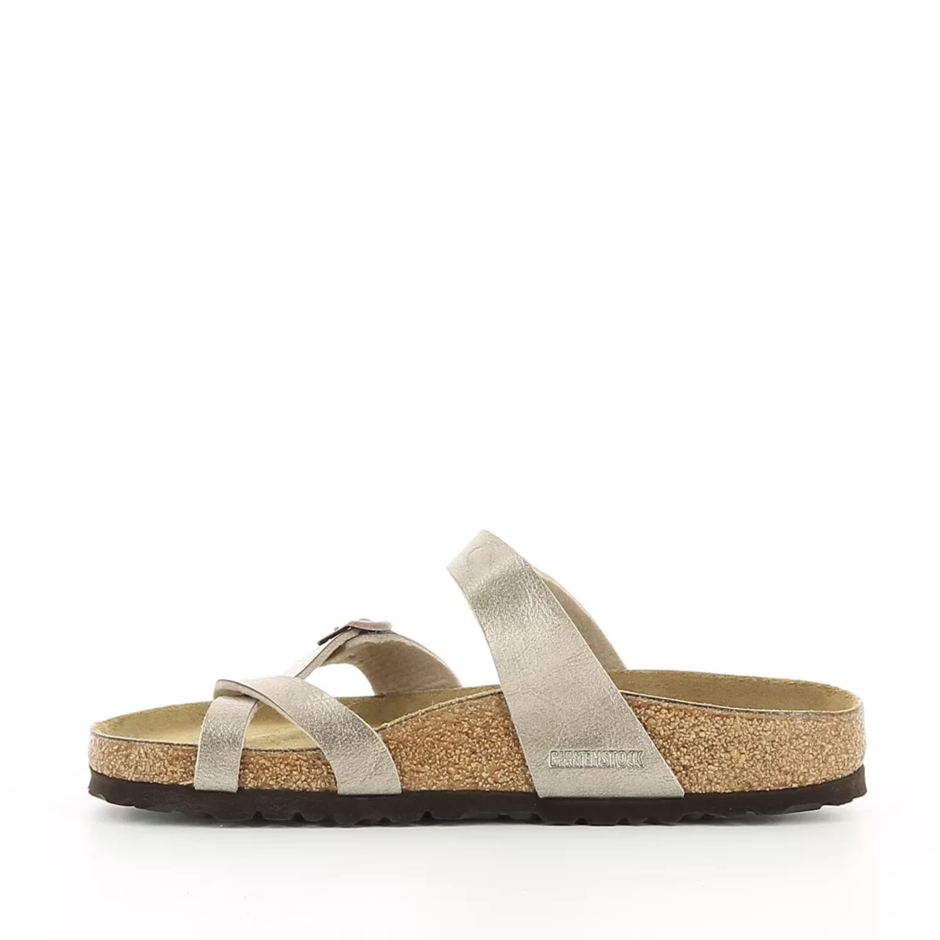 Image (4) de la chaussures Birkenstock - Mules et Sabots Taupe en Cuir synthétique