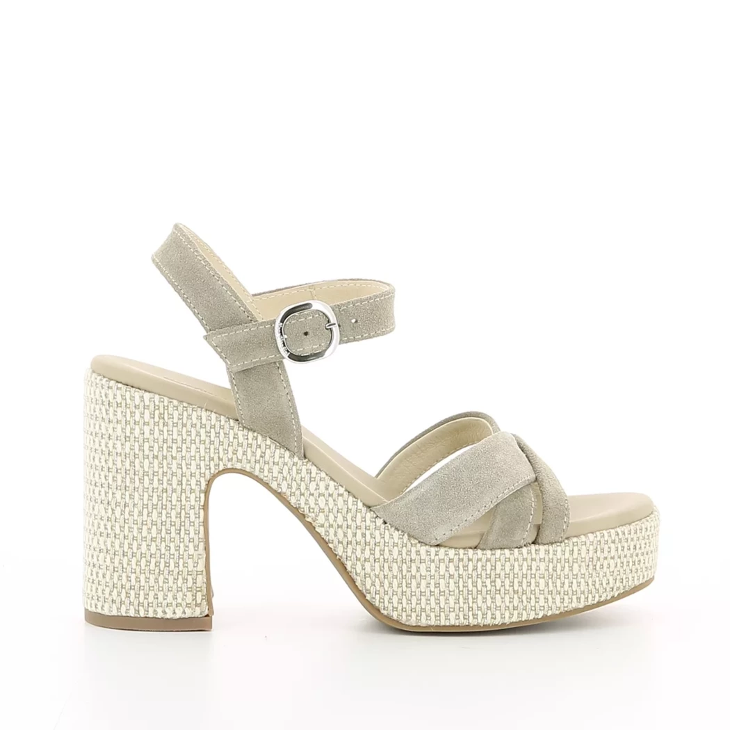 Image (2) de la chaussures Nero Giardini - Sandales et Nu-Pieds Taupe en Cuir nubuck