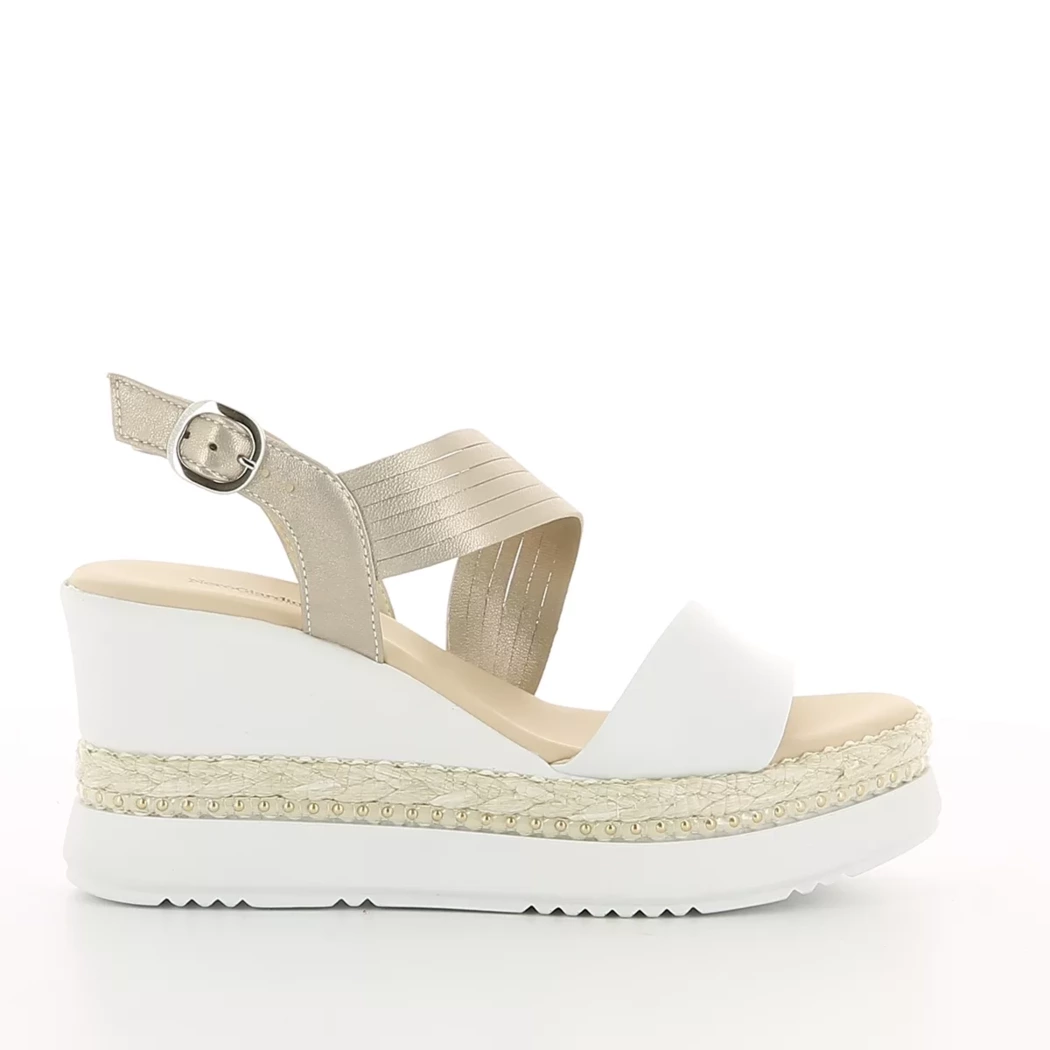 Image (2) de la chaussures Nero Giardini - Sandales et Nu-Pieds Blanc en Cuir