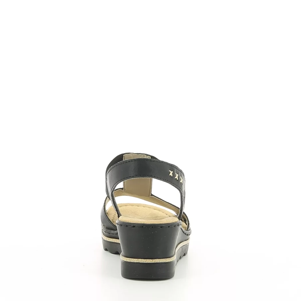 Image (3) de la chaussures Rieker - Sandales et Nu-Pieds Noir en Cuir synthétique