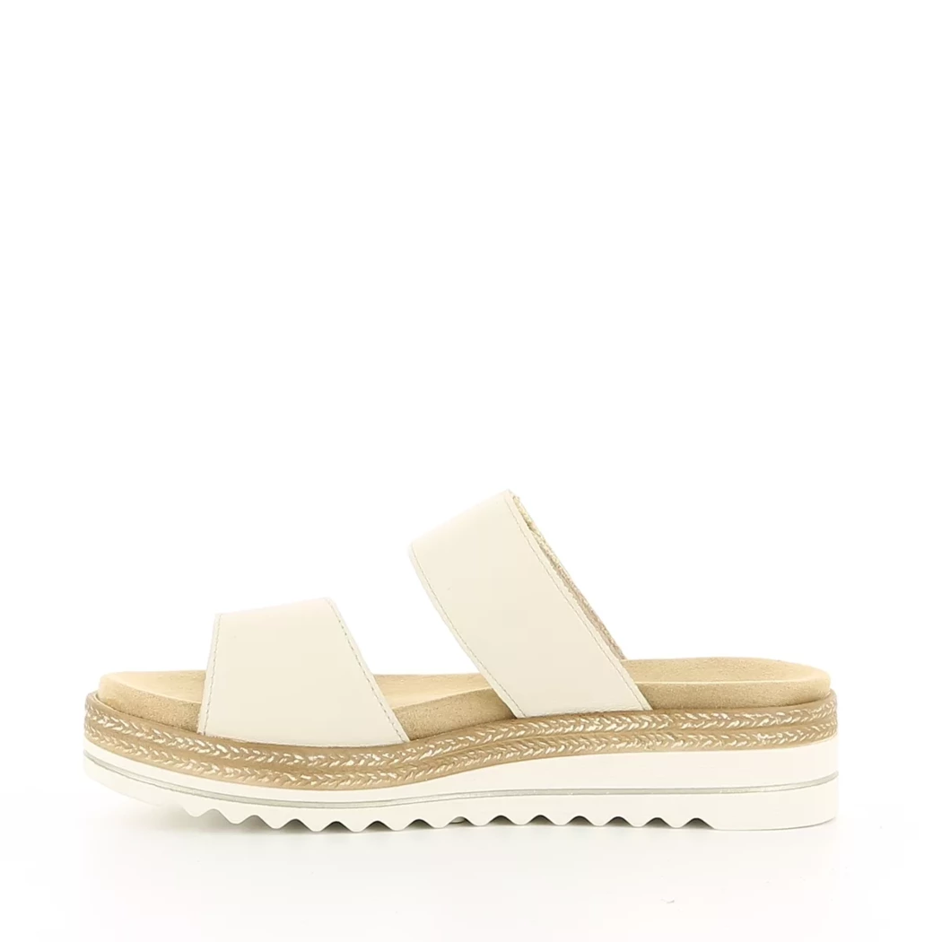 Image (4) de la chaussures Remonte - Mules et Sabots Beige en Cuir