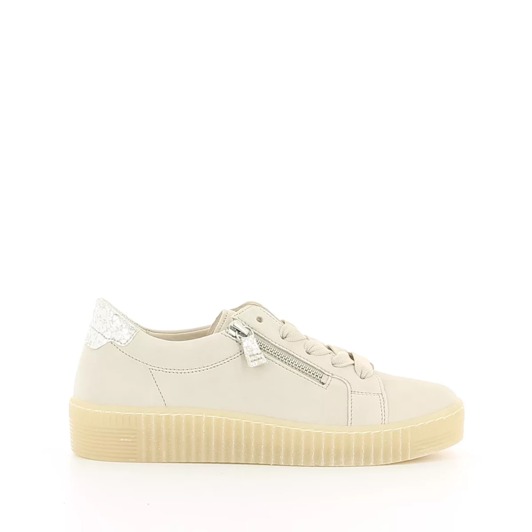 Image (2) de la chaussures Gabor - Baskets Beige en Cuir nubuck