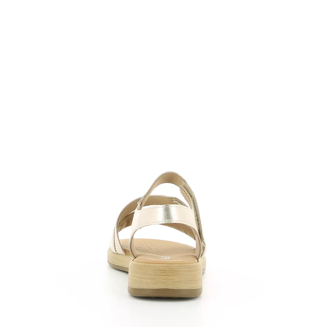 Image (3) de la chaussures Gabor - Sandales et Nu-Pieds Or / Bronze / Platine en Cuir