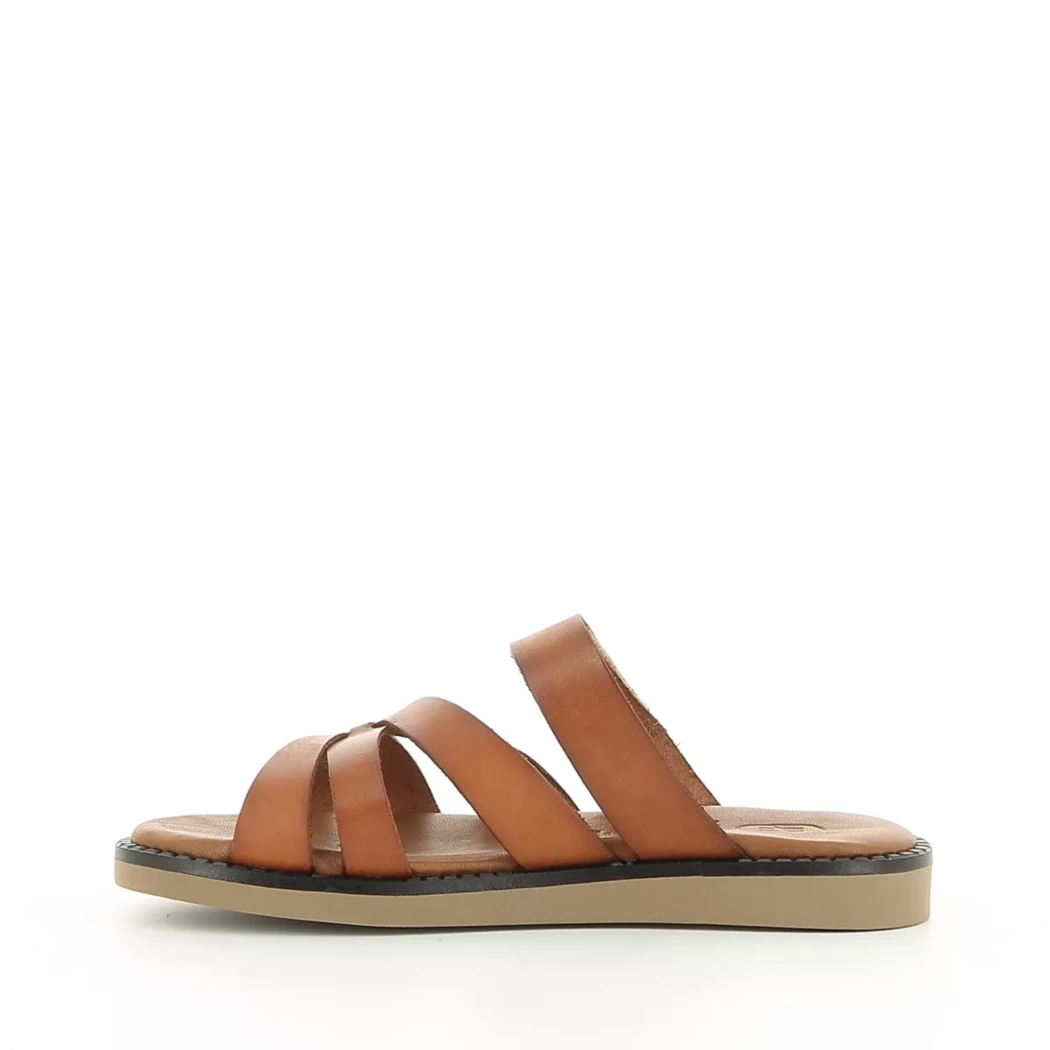 Image (4) de la chaussures Hee - Mules et Sabots Cuir naturel / Cognac en Cuir