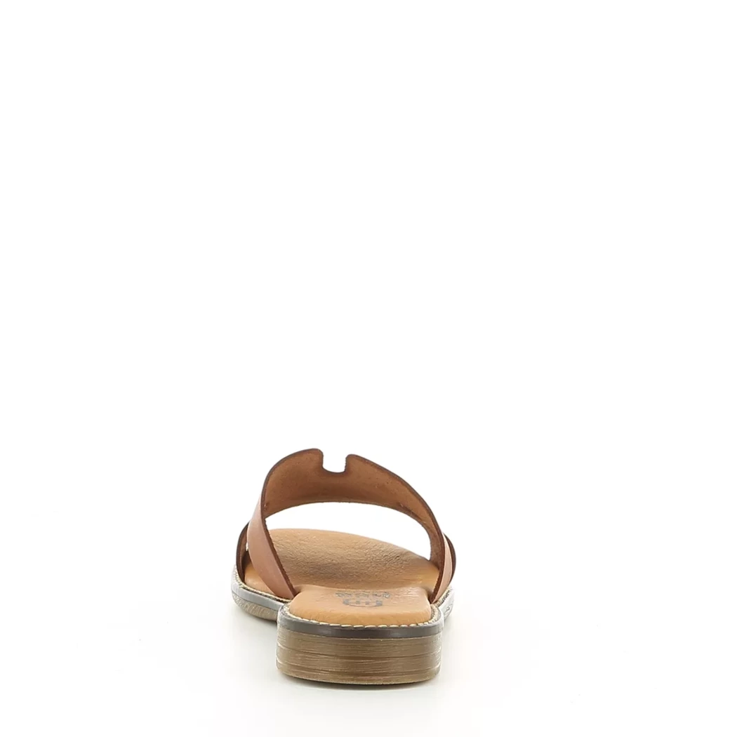 Image (3) de la chaussures Hee - Mules et Sabots Cuir naturel / Cognac en Cuir